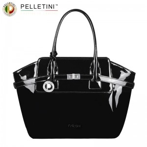 Pelletini black handbag