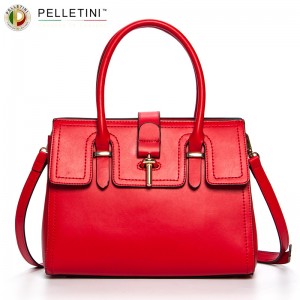 Pelletini red handbag